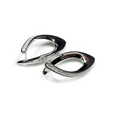 Капковидни обеци с циркони